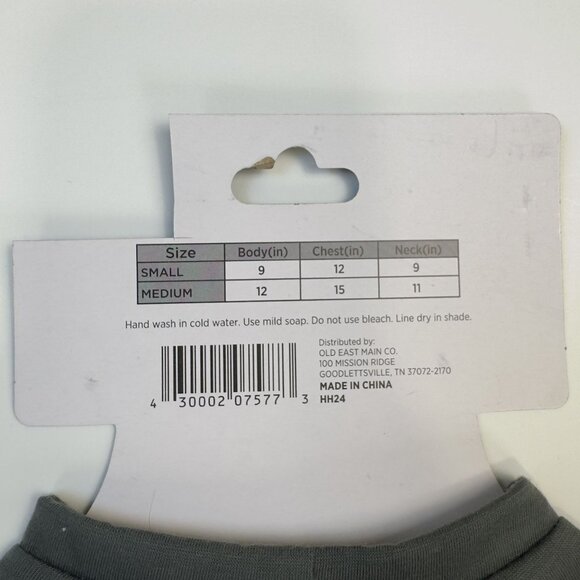 Bone-A-Fide Spooky Novelty Pet Halloween Tee Medium Gray Skull Dog Costume NEW - Picture 5 of 8